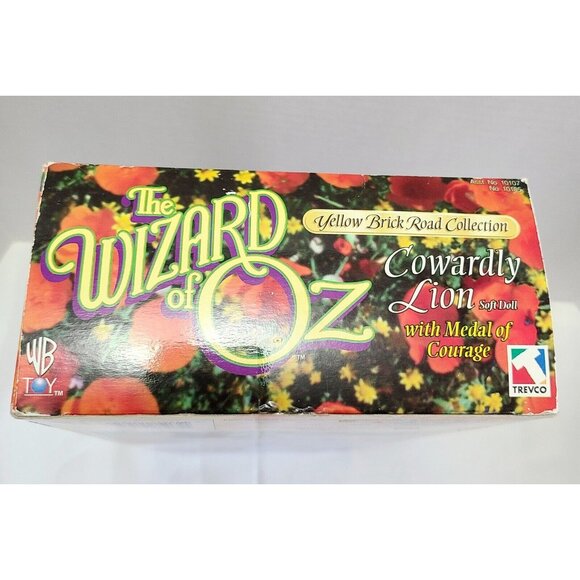 The Wizard of Oz Cowardly Lion Doll Yellow Brick Road Collection 1998 Y2K - Picture 2 of 10